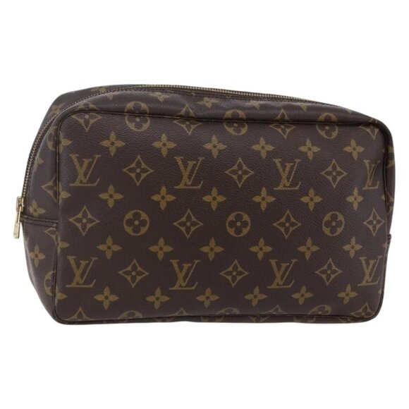 LOUIS VUITTON Monogram Trousse Toilette 28 Clutch Bag M47522 LV Auth SW1730 - Picture 1 of 16